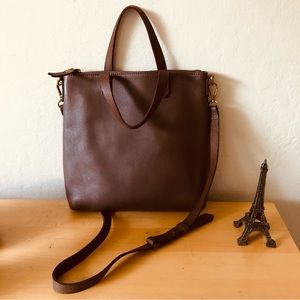Madewell The Zip-Top Transport Brown Medium Crossbody